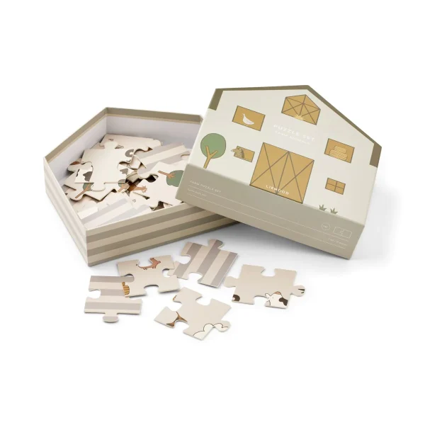 Liewood puzzle enfant jeu jouet apprentissage animaux ferme accessoires cadeau le beguin de charlie concept store tours