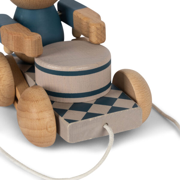 Konges slojd jouet a tirer jeu en bois enfant apprentissage marche bruit musique ours accessoires le beguin de charlie concept store tours indre et Loire